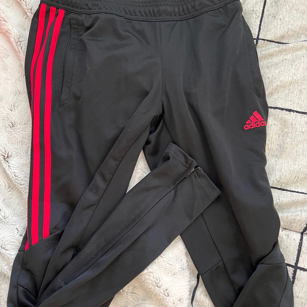 Adidas 3 stripe track pants